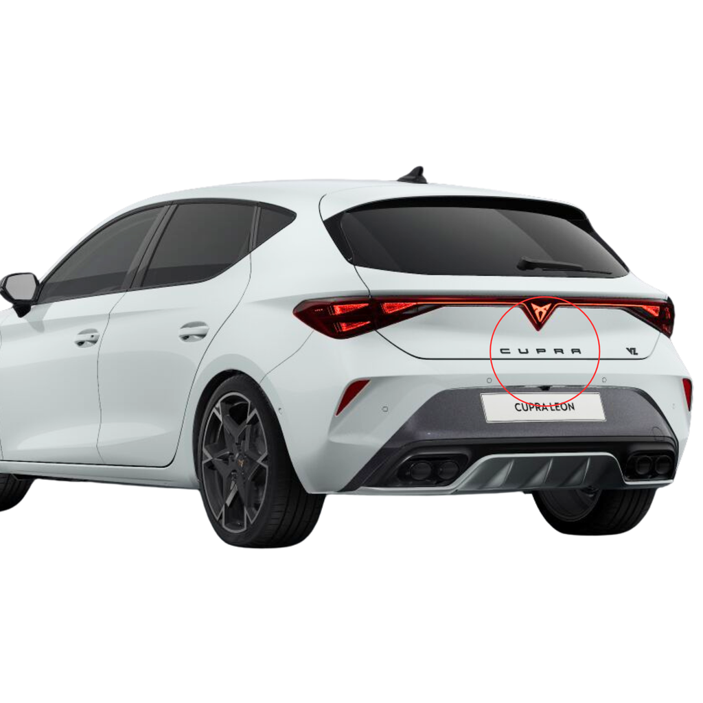 Emblema portón Cupra León IV KL negro (5FA853687A041)