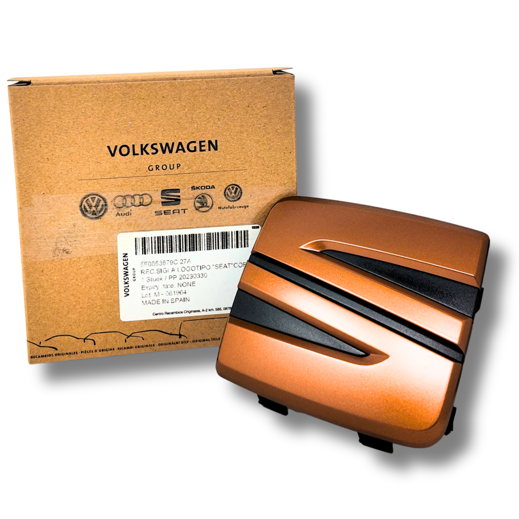 Emblema parrilla delantera SEAT Formentor León Ateca Arona cobre ref. 5F0853679C27A