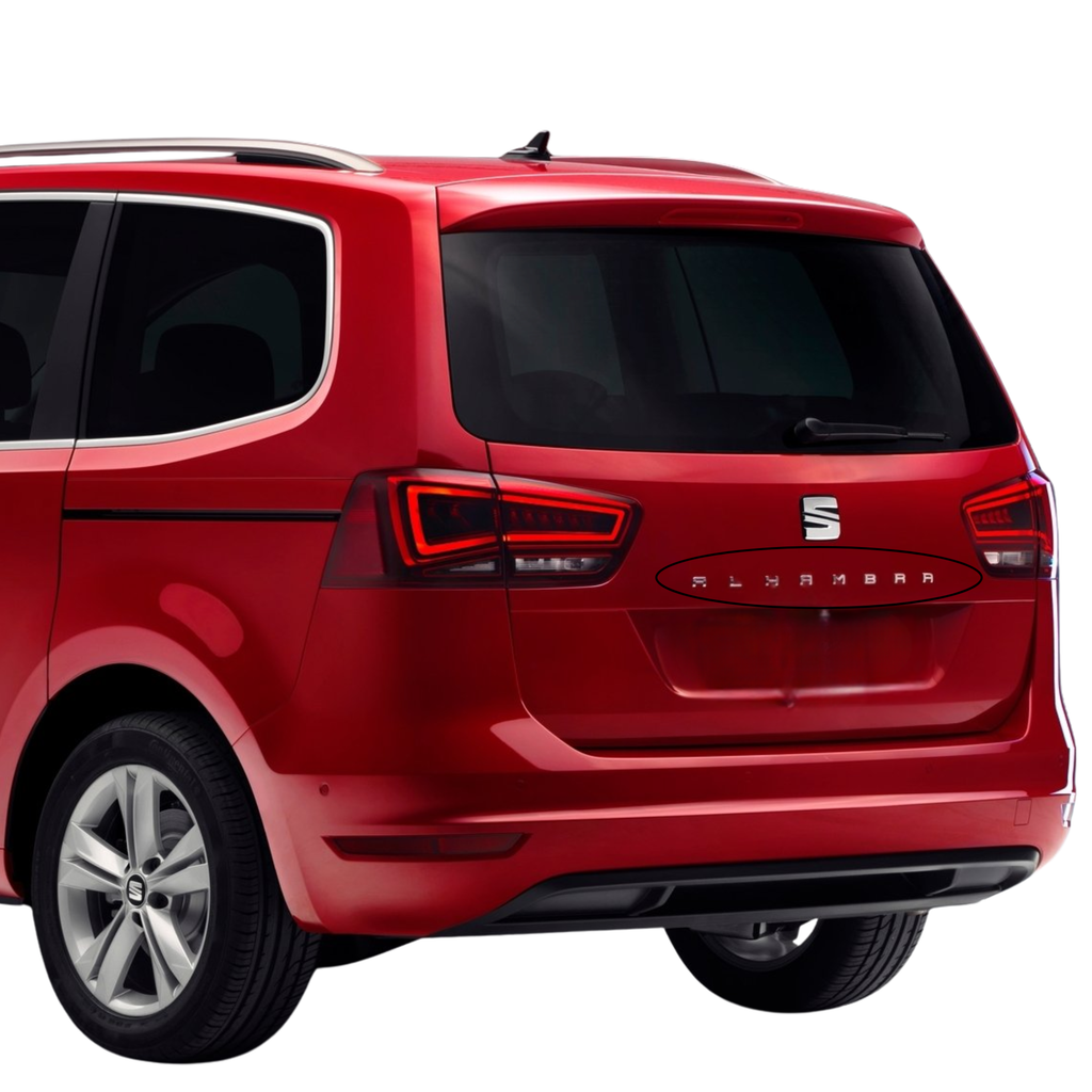 Emblema anagrama SEAT Alhambra | rótulo original autoadhesivo (6K5853687AB739)