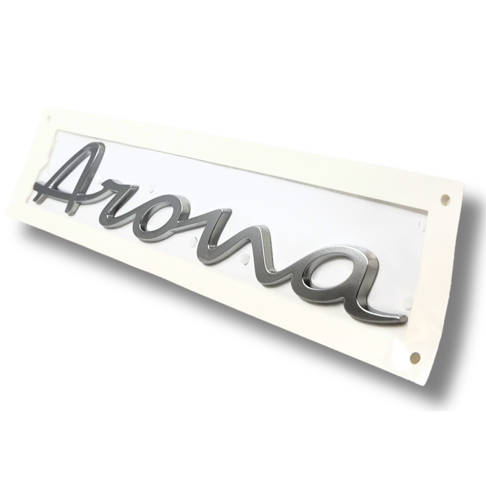 Emblema portón SEAT Arona aluminio (6F9853687E3Q7)