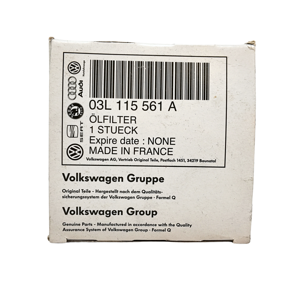 Filtro de aceite original Grupo VAG | 77,5 mm diámetro, 85 mm altura, M20x1,5 (03L115561A)