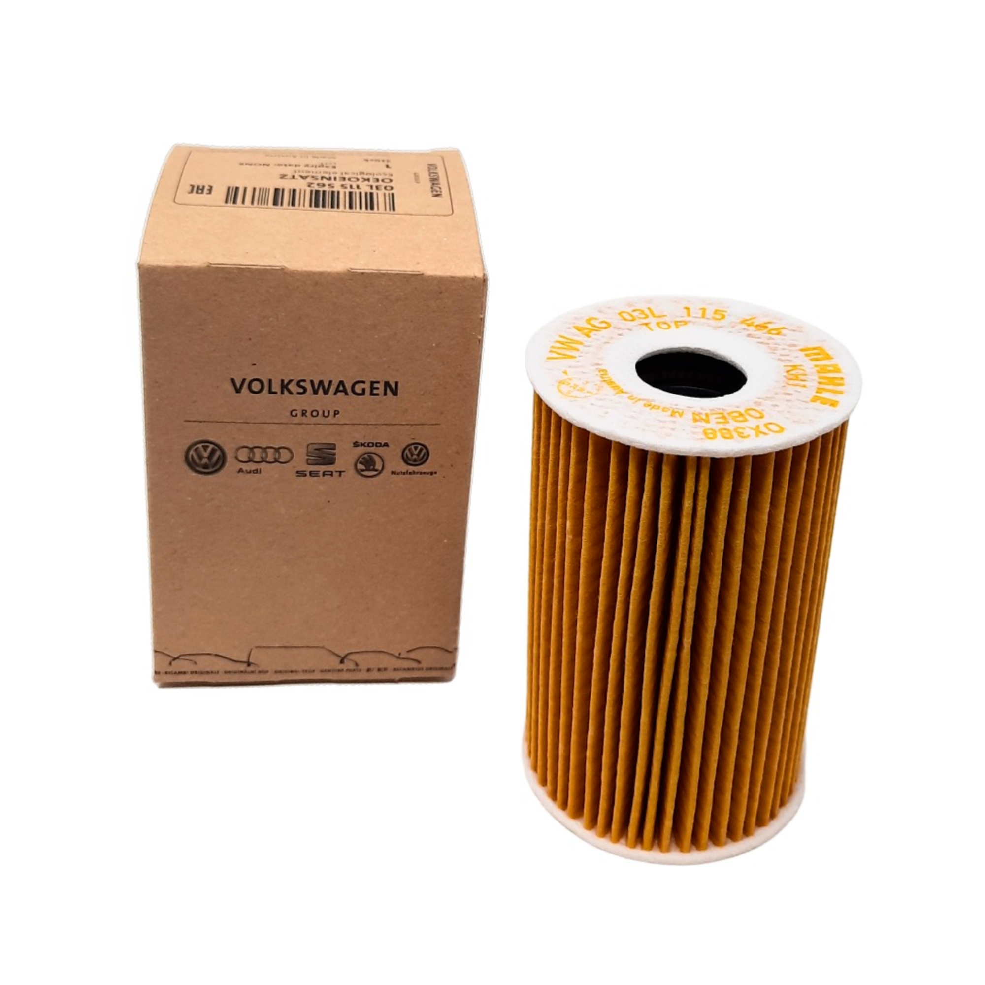 Filtro aceite Grupo VAG 1.6/2.0 TDI | Sintético cartucho (03L115562)