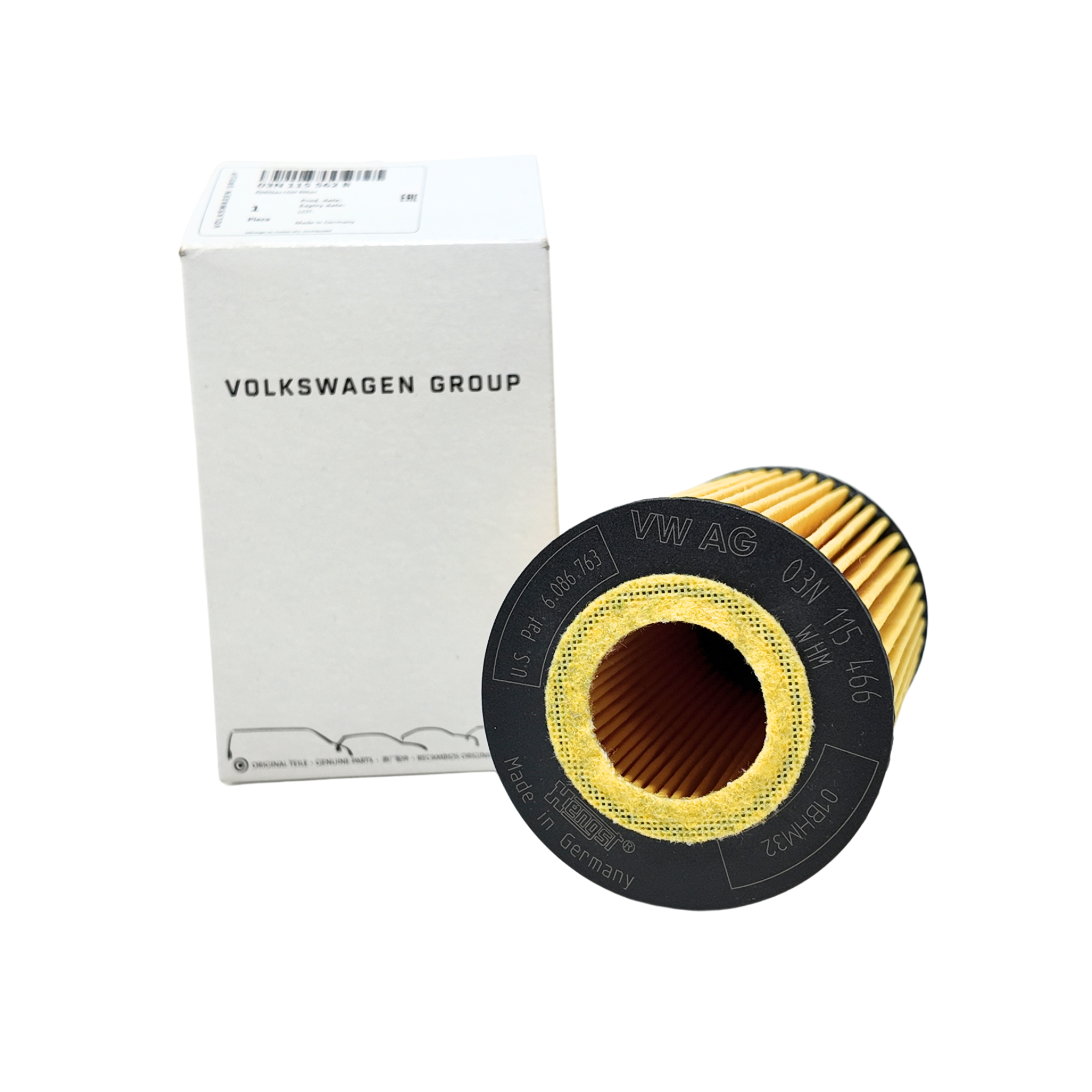Filtro de aceite | Original Grupo VAG cartucho, motores TSI/TDI, Ø65x34x21 mm (03N115562B)