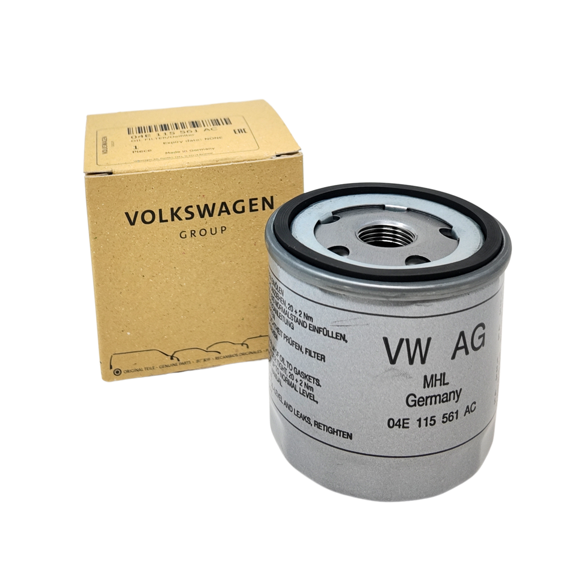 Filtro de aceite original grupo VAG | 1.0 EcoFuel 1.2 TFSI 1.4 TFSI (04E115561AC)