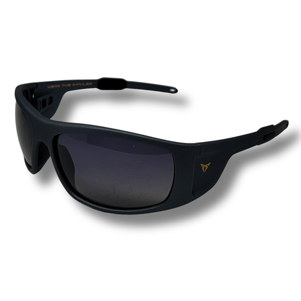 Gafas de sol CUPRA negro | Montura deportiva unisex, diseño urbano, protección UV