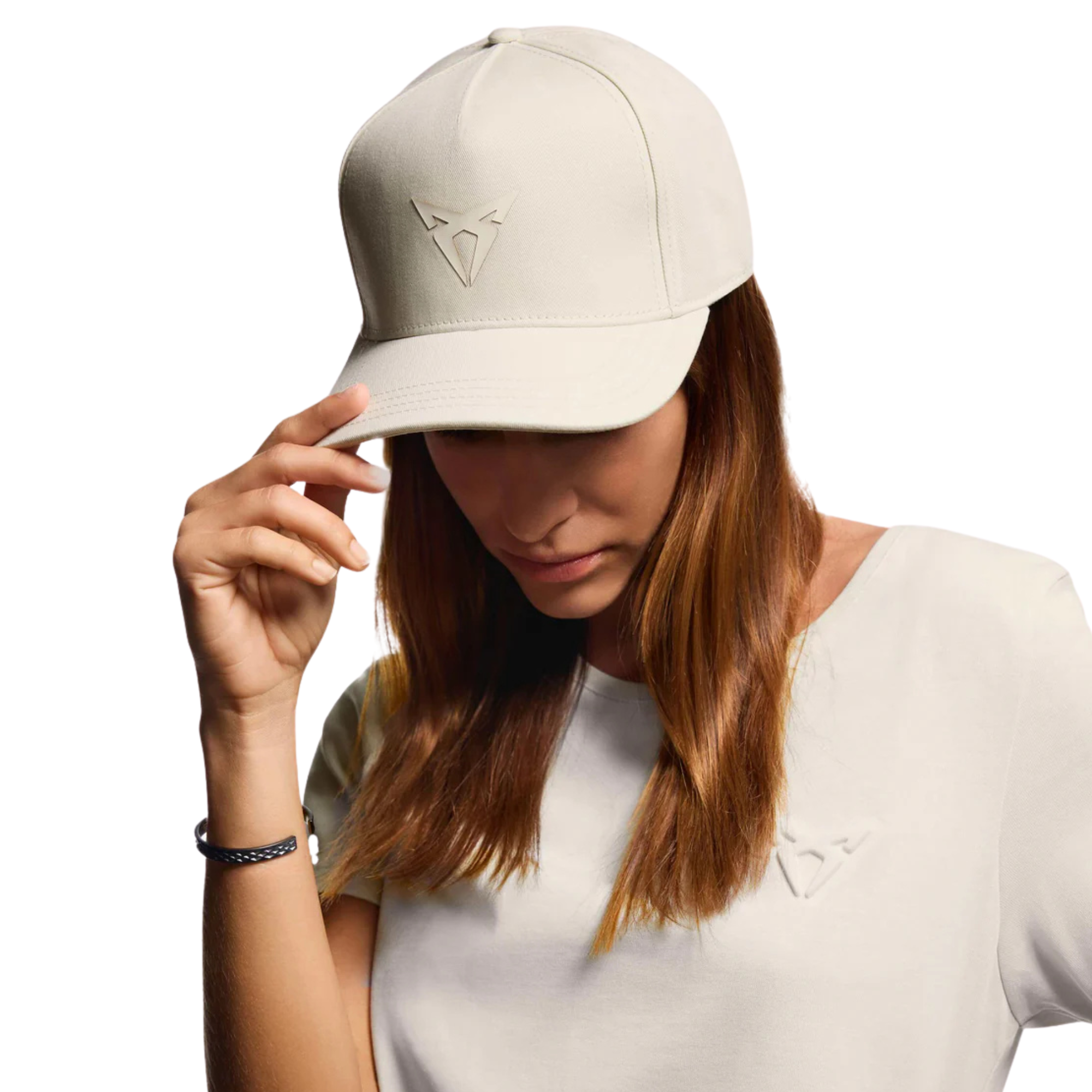 Gorra béisbol CUPRA Beige taiga | Unisex algodón orgánico ajustable