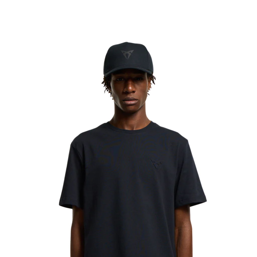 Gorra béisbol CUPRA negra | Unisex algodón orgánico ajustable