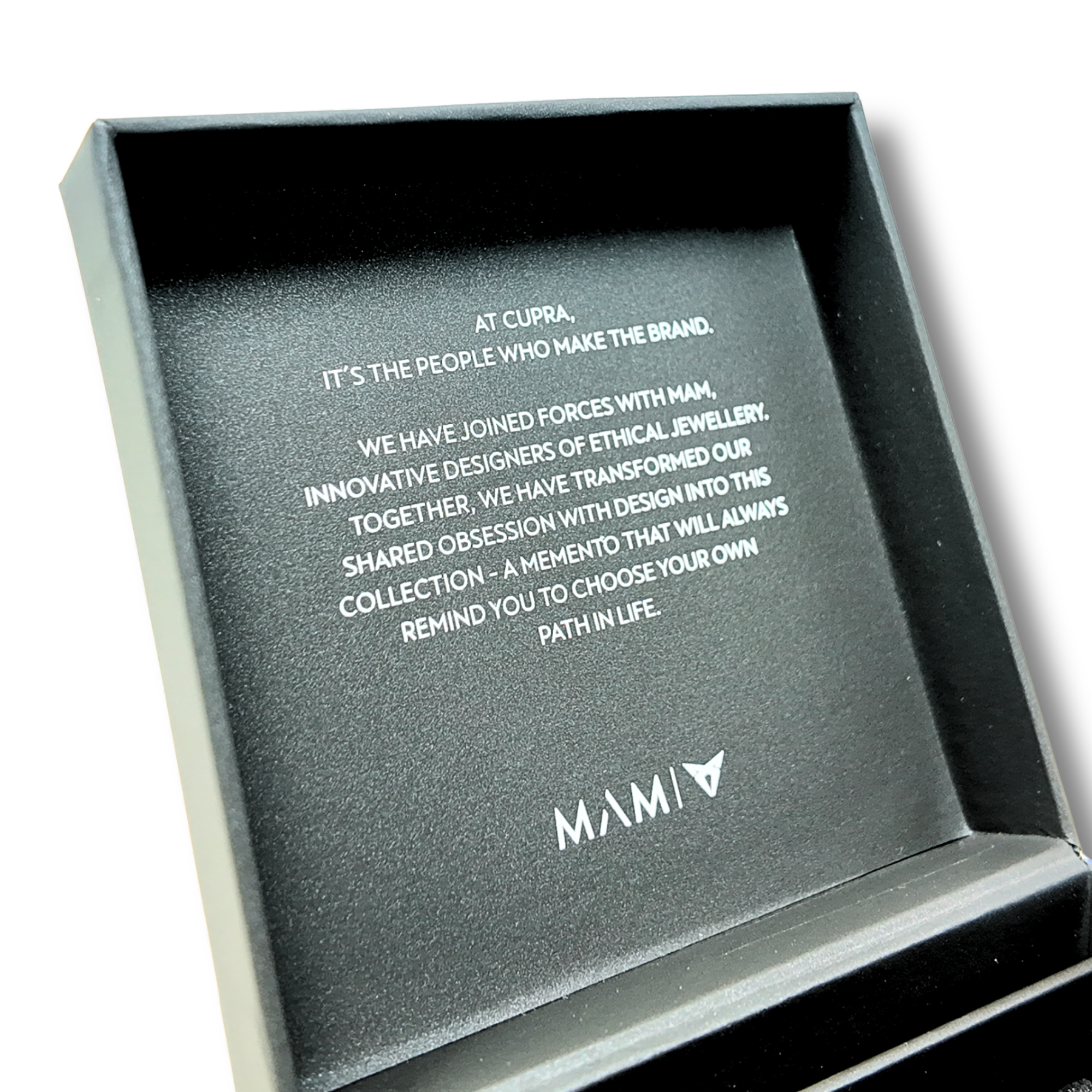 Estuche llavero triangular mate CUPRA | Caja presentación oficial MAMÍ (6H1050850N)
