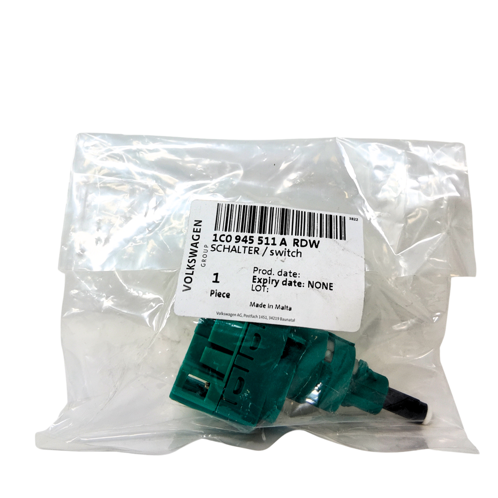 Interruptor luces freno Volkswagen | 4 pines, zona pies, eléctrico (1C0945511ARDW)