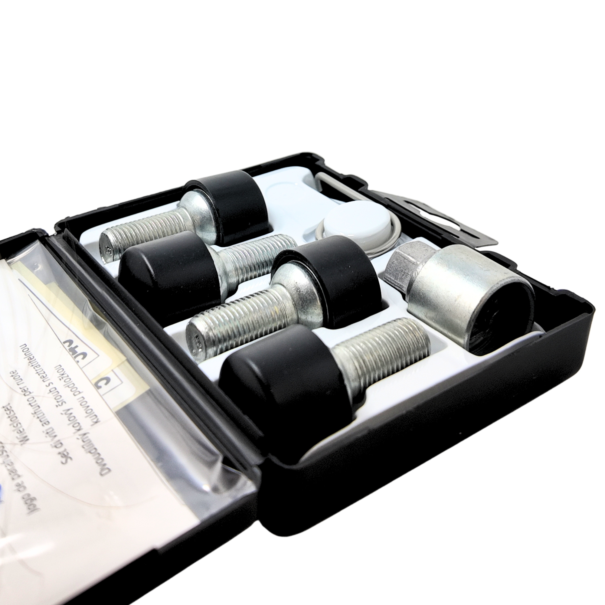Juego tornillos rueda antirrobo SEAT | 4 tornillos M14x1.5x27 (1P0698137)