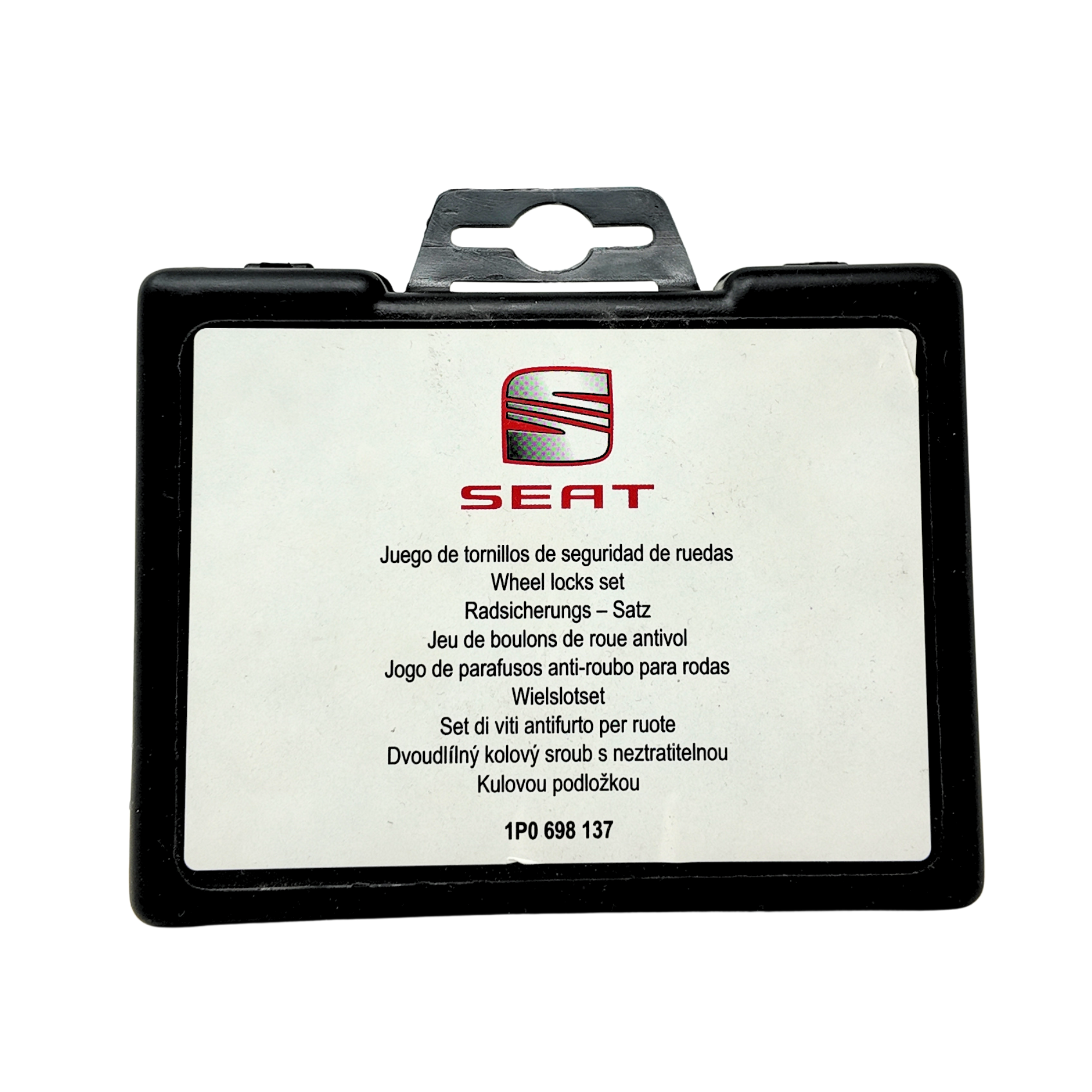 Anti-theft wheel bolt set SEAT | 4 bolts M14x1.5x27 (1P0698137)