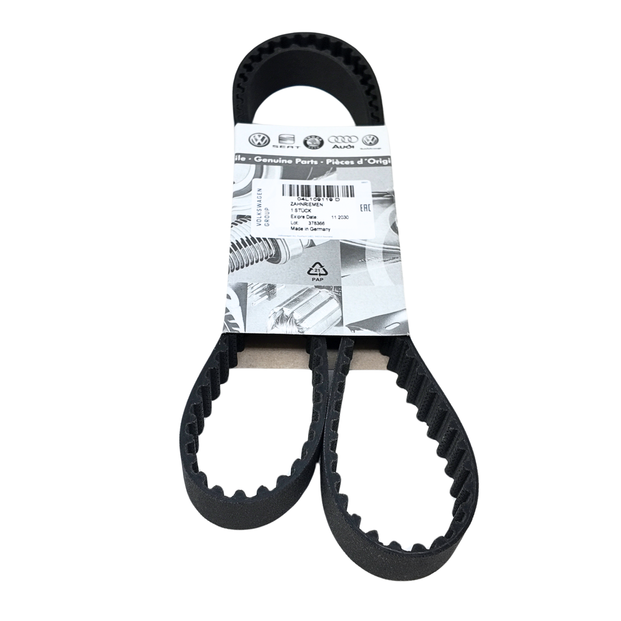 Kit de reparación correa dentada Grupo VAG | rodillo tensor y tensores OEM (04L199119AC)