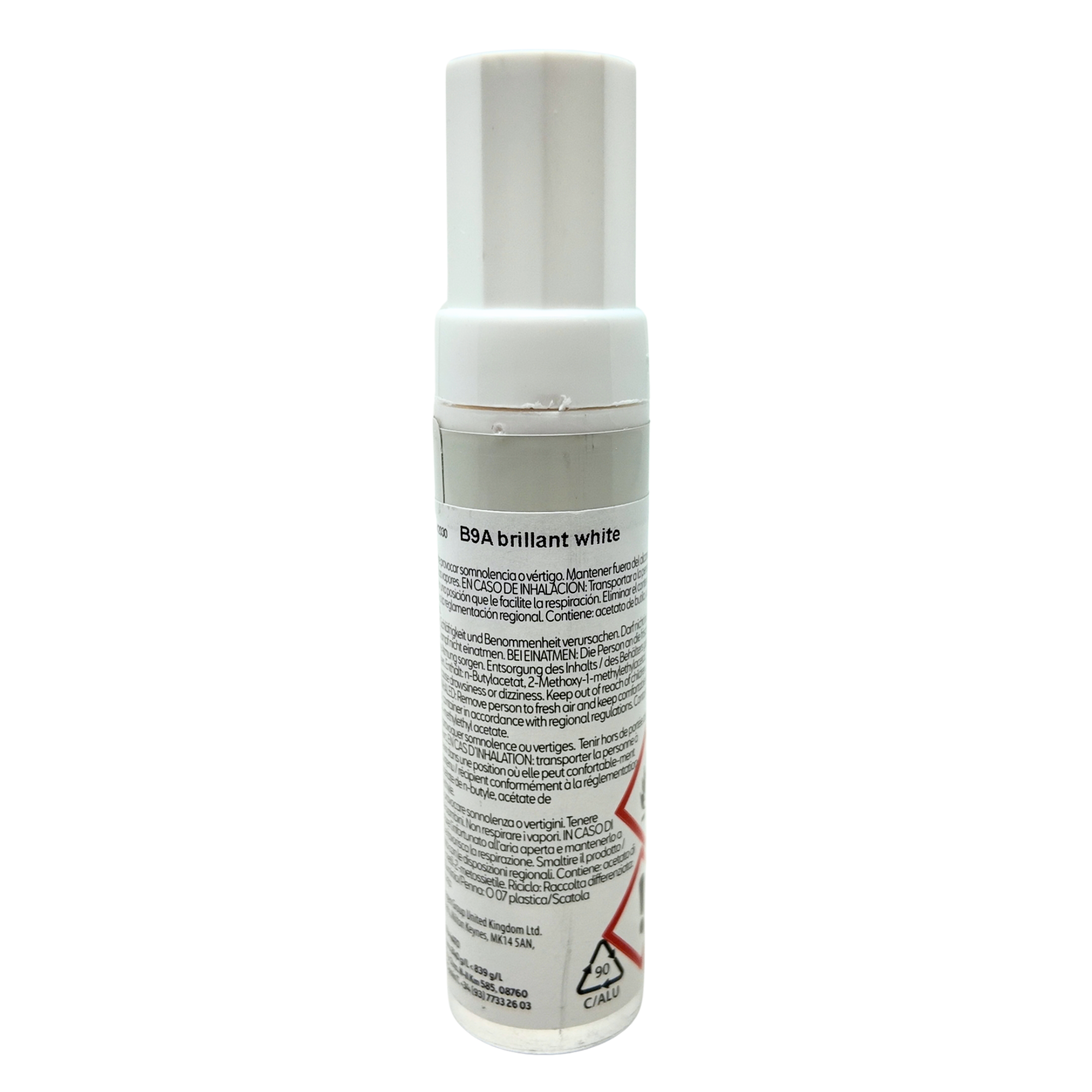 Tubo de pintura coche blanco caramelo B9A SEAT | Lápiz de retoque (000098500LB9A)