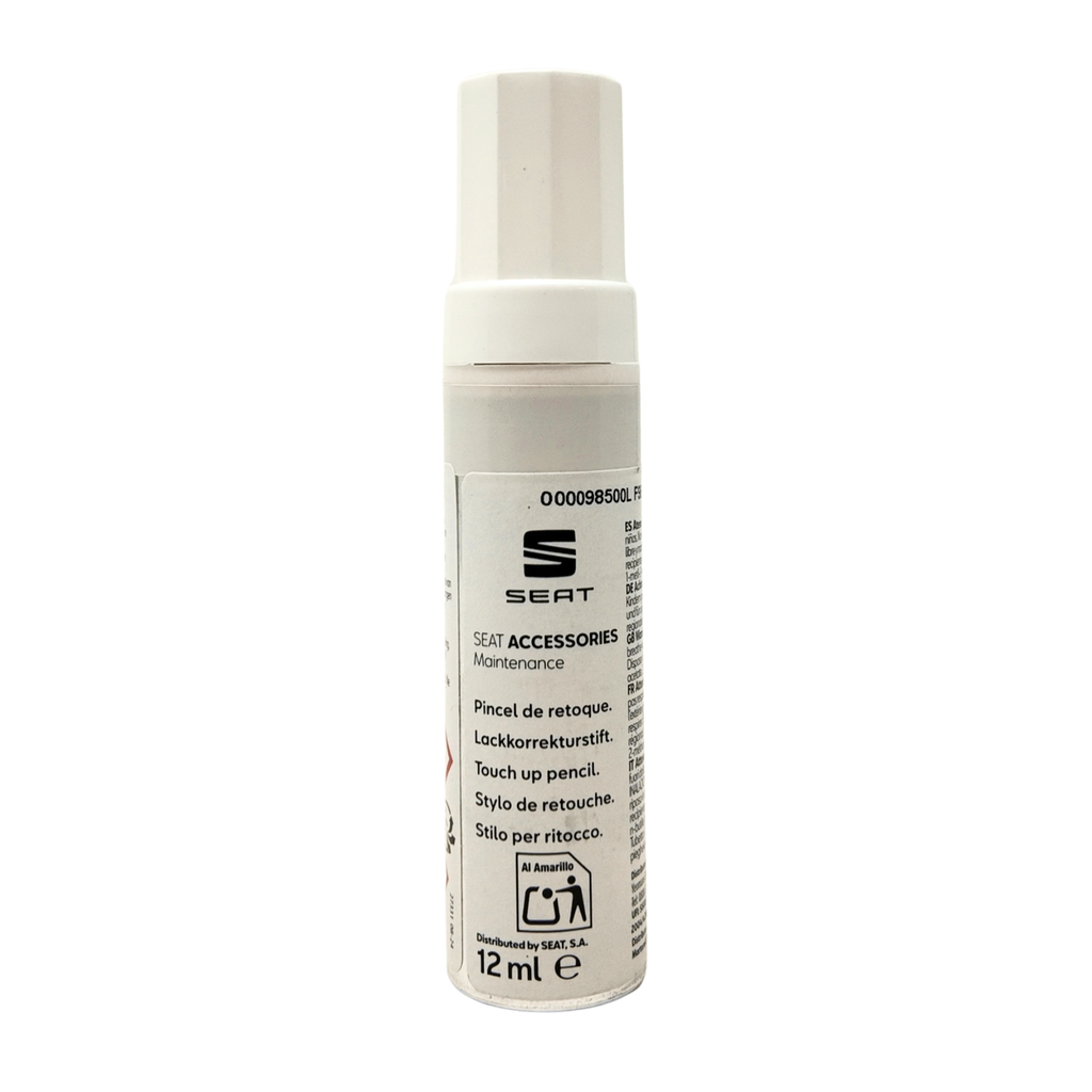 Lápiz oficial SEAT F9E blanco metalizado ref. 000098500F9E 12ml