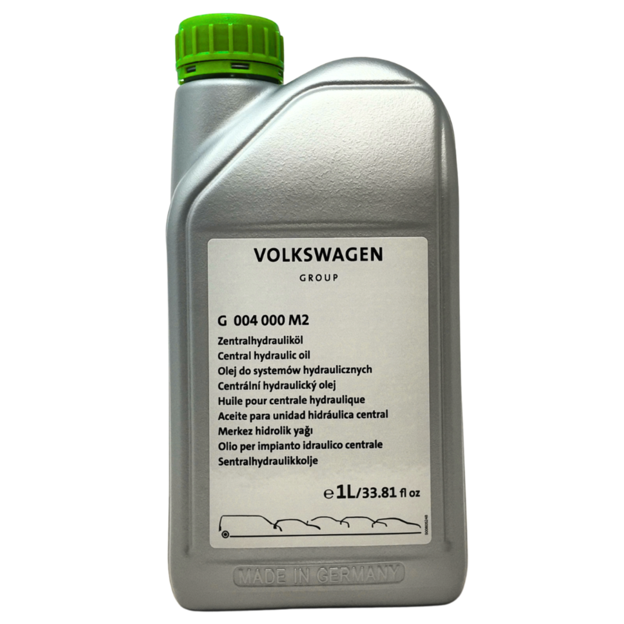 Líquido dirección asistida original Volkswagen G004000M2 1L color verde para Grupo VAG.