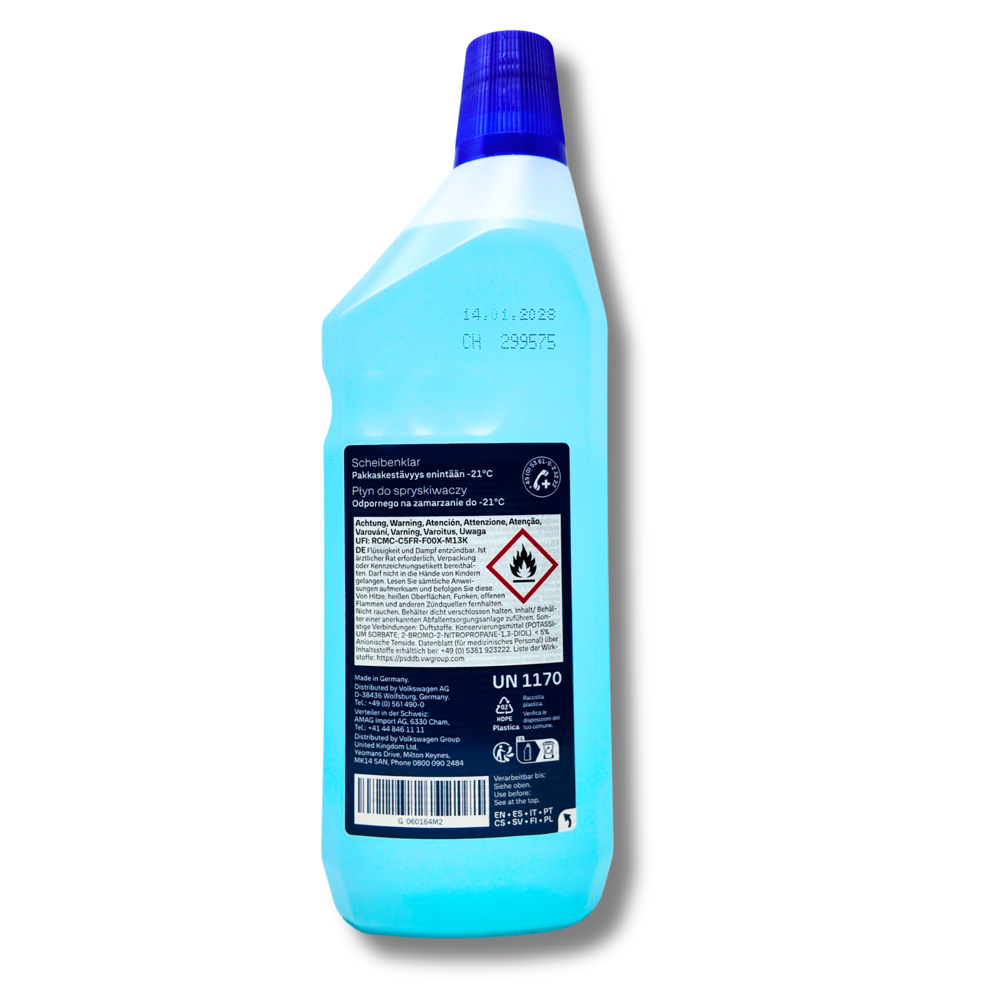 Limpiaparabrisas anticongelante VAG Cool & Fresh 1L -20°C (G060164M2)