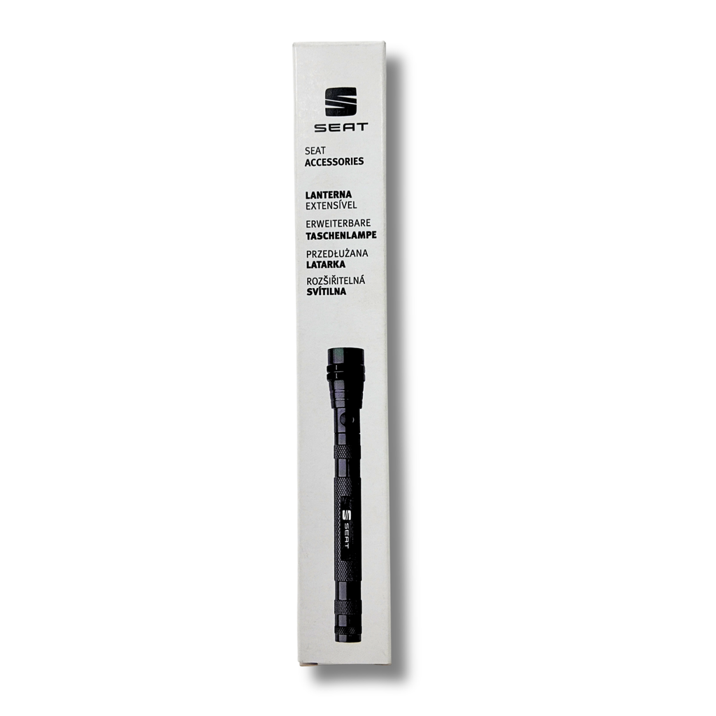 Linterna extensible SEAT | Aluminio ligero, telescópica, imán punta (000087640B041)