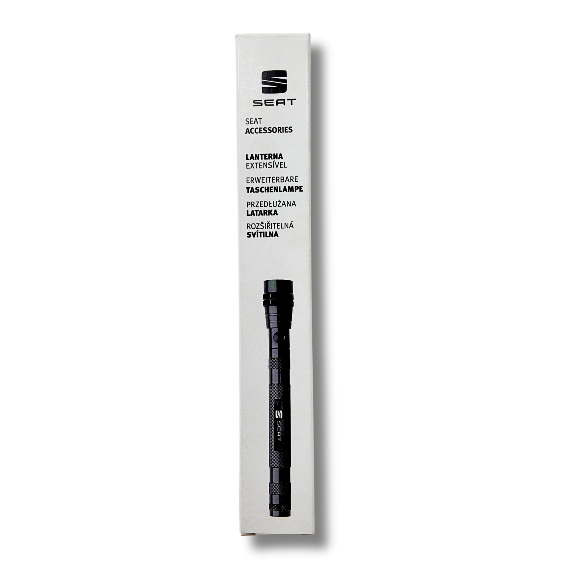 Linterna extensible SEAT | Aluminio ligero, telescópica, imán punta (000087640B041)