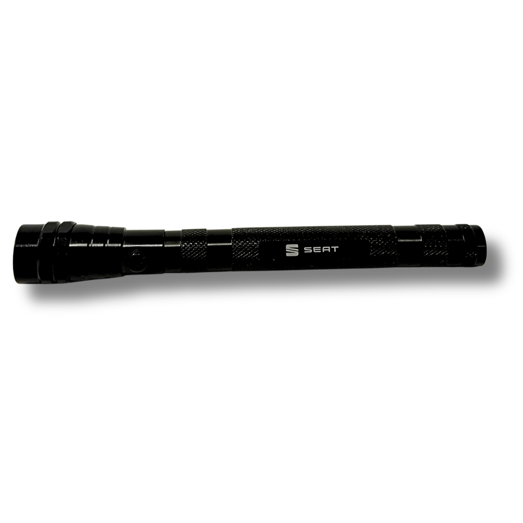 Linterna extensible SEAT | Aluminio ligero, telescópica, imán punta (000087640B041)