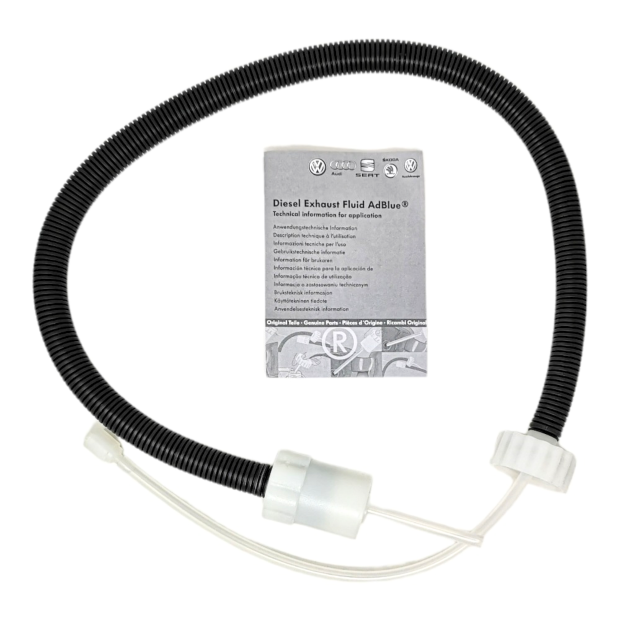 Manguera llenado AdBlue Grupo VAG | Original universal, doble rosca 70-100 cm (000012499)