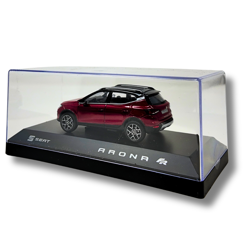 Miniatura SEAT Arona FR | Rojo Desire, escala 1:43, metal, 165x73x70 mm (6H1099300HBQ)