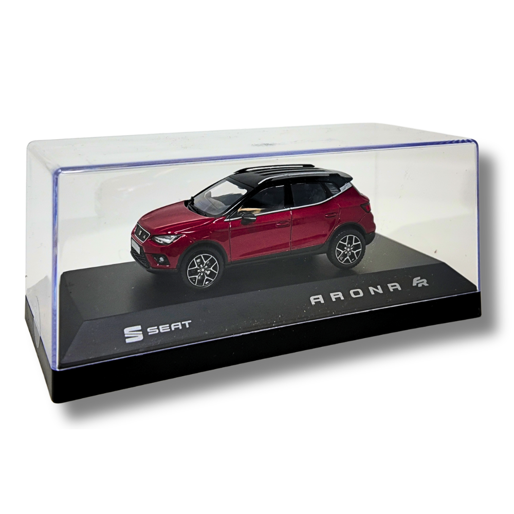 Miniatura SEAT Arona FR | Rojo Desire, escala 1:43, metal, 165x73x70 mm (6H1099300HBQ)