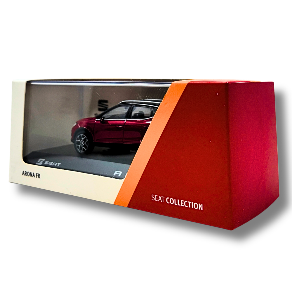 Miniatura SEAT Arona FR | Rojo Desire, escala 1:43, metal, 165x73x70 mm (6H1099300HBQ)