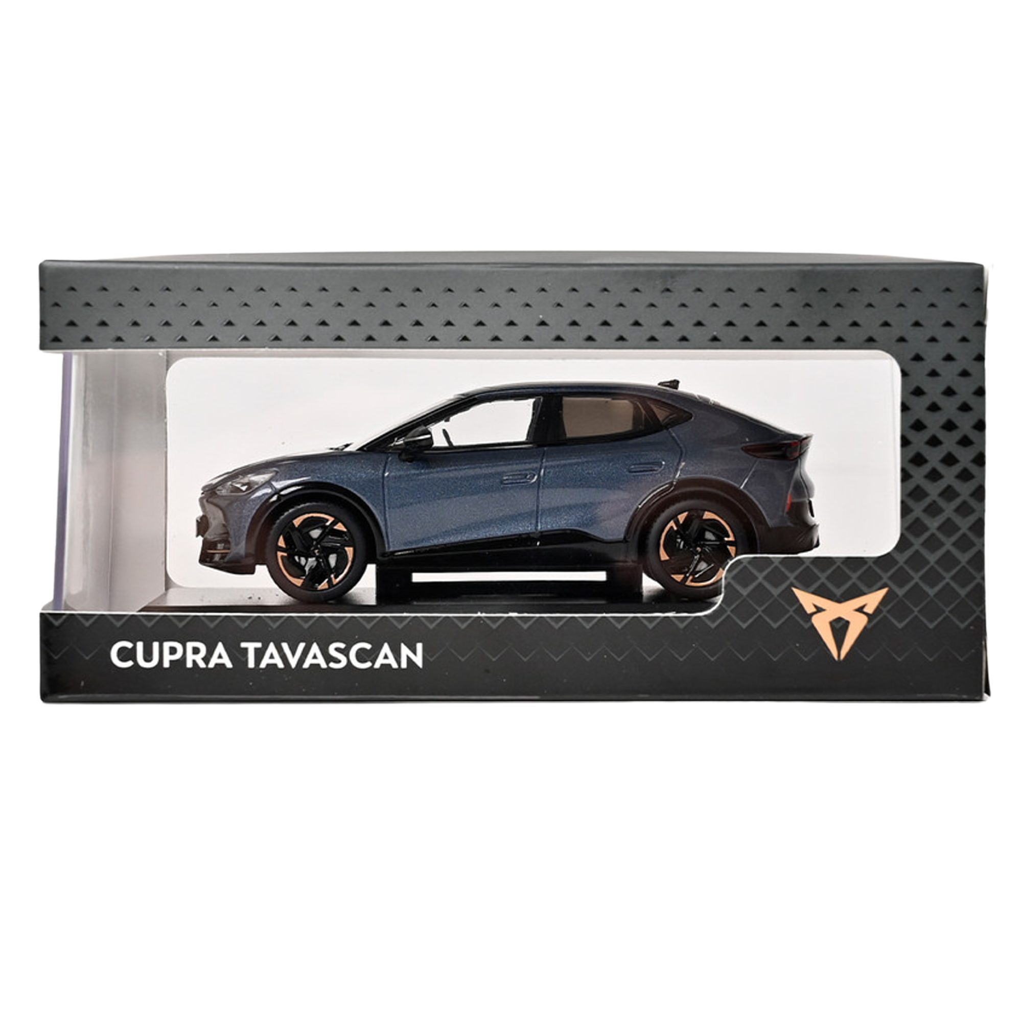 Miniatura oficial CUPRA Tavascan con acabados premium
