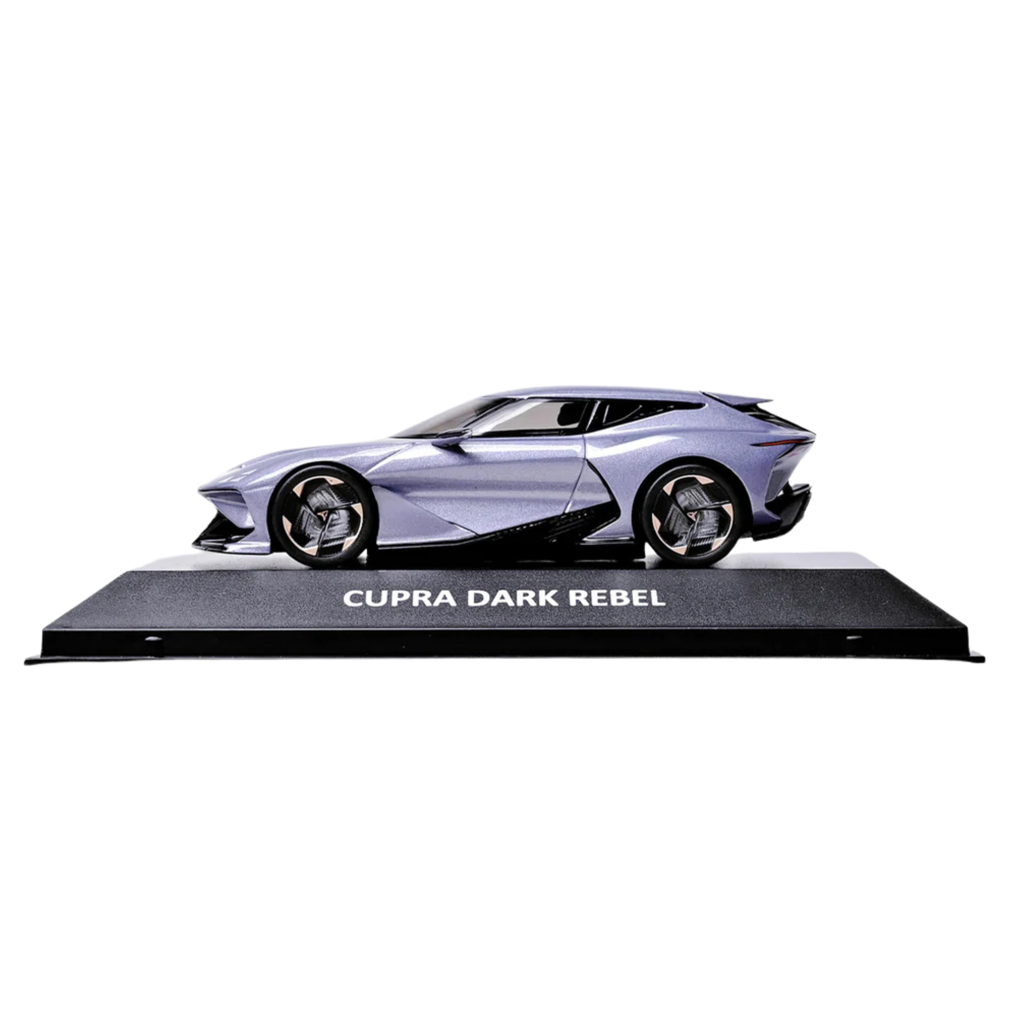 Modelo a escala 1:43 del concept car eléctrico CUPRA DarkRebel en acabado Liquid Gold.