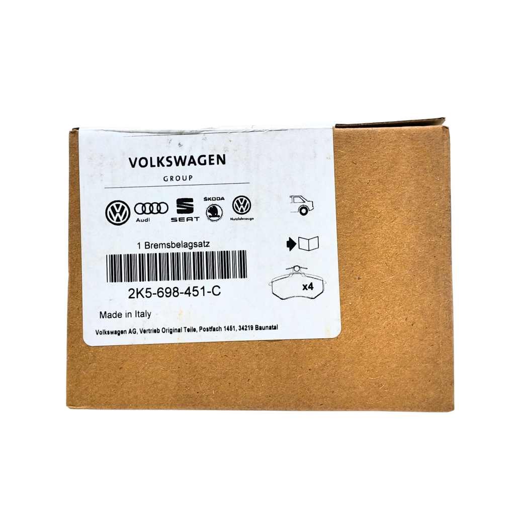 Pastillas de freno traseras Grupo VAG | Juego 4, compatibles 232x9 / 239x9 mm (2K5698451C)