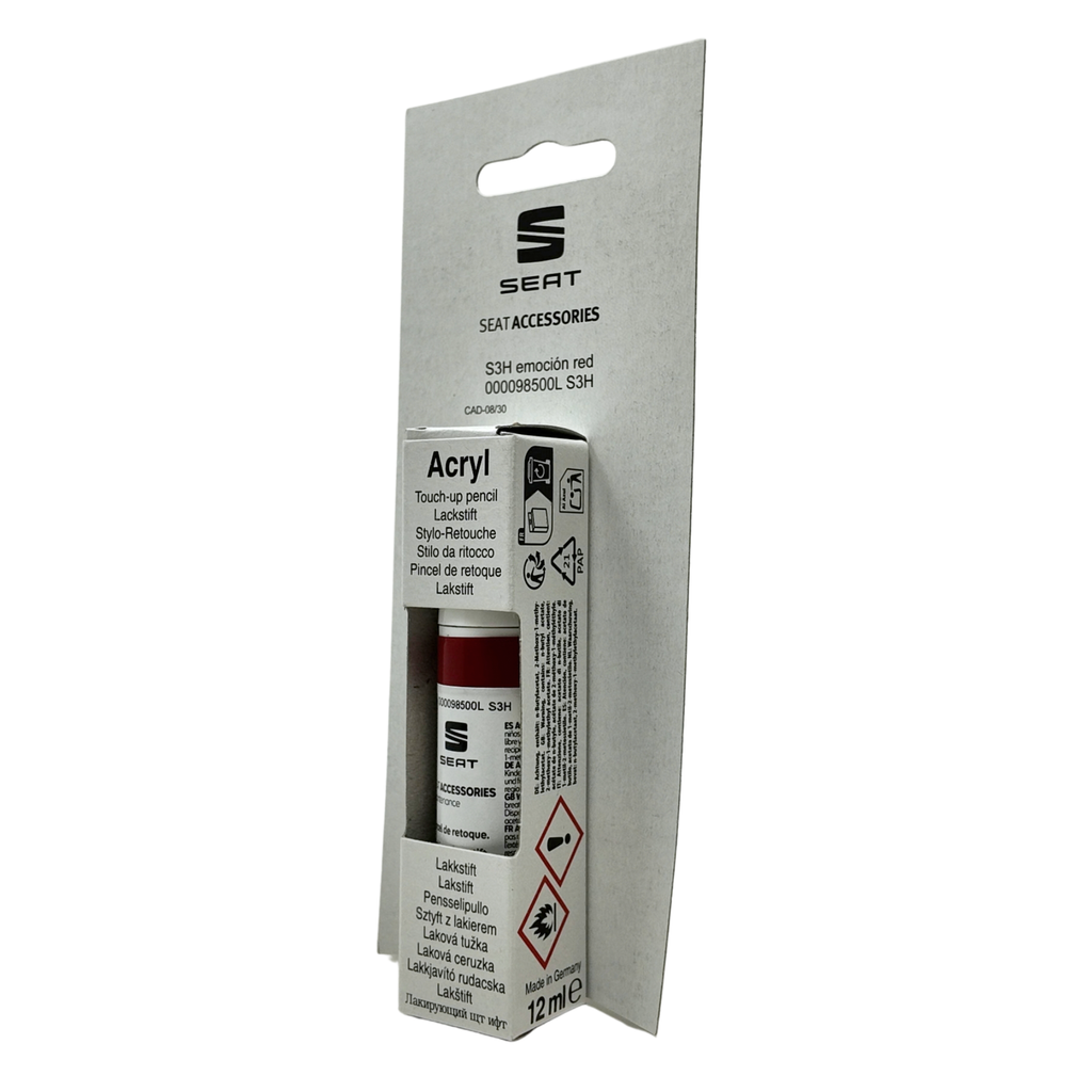 Pincel retoque SEAT LS3H | Rojo Emoción + barniz, arañazos (000098500LS3H)