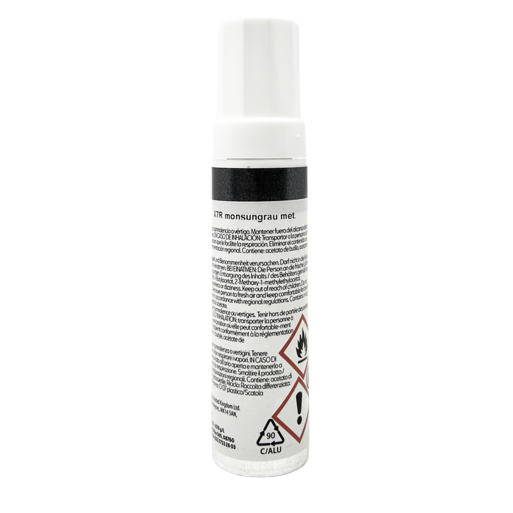 Lápiz retoque bicapa Seat | Pirineos Grey, kit color + barniz original (000098500LMX7R)