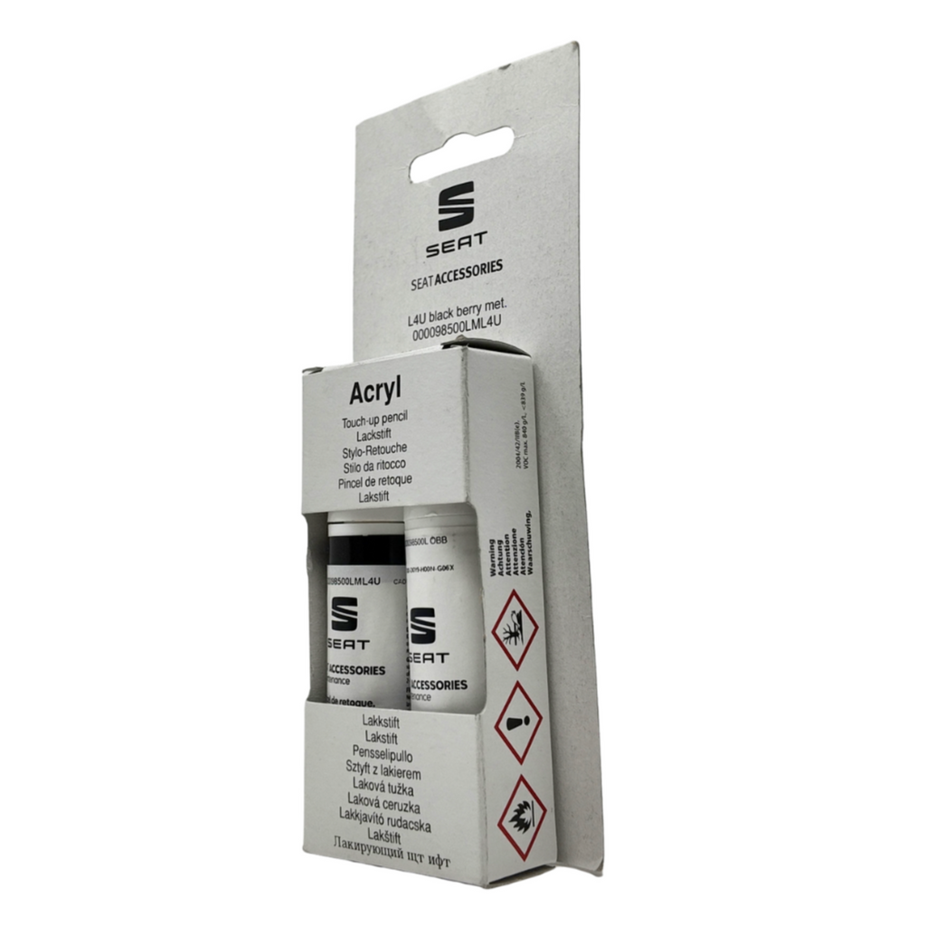 Pincel retoque SEAT Black Berry Met bicapa barniz protector