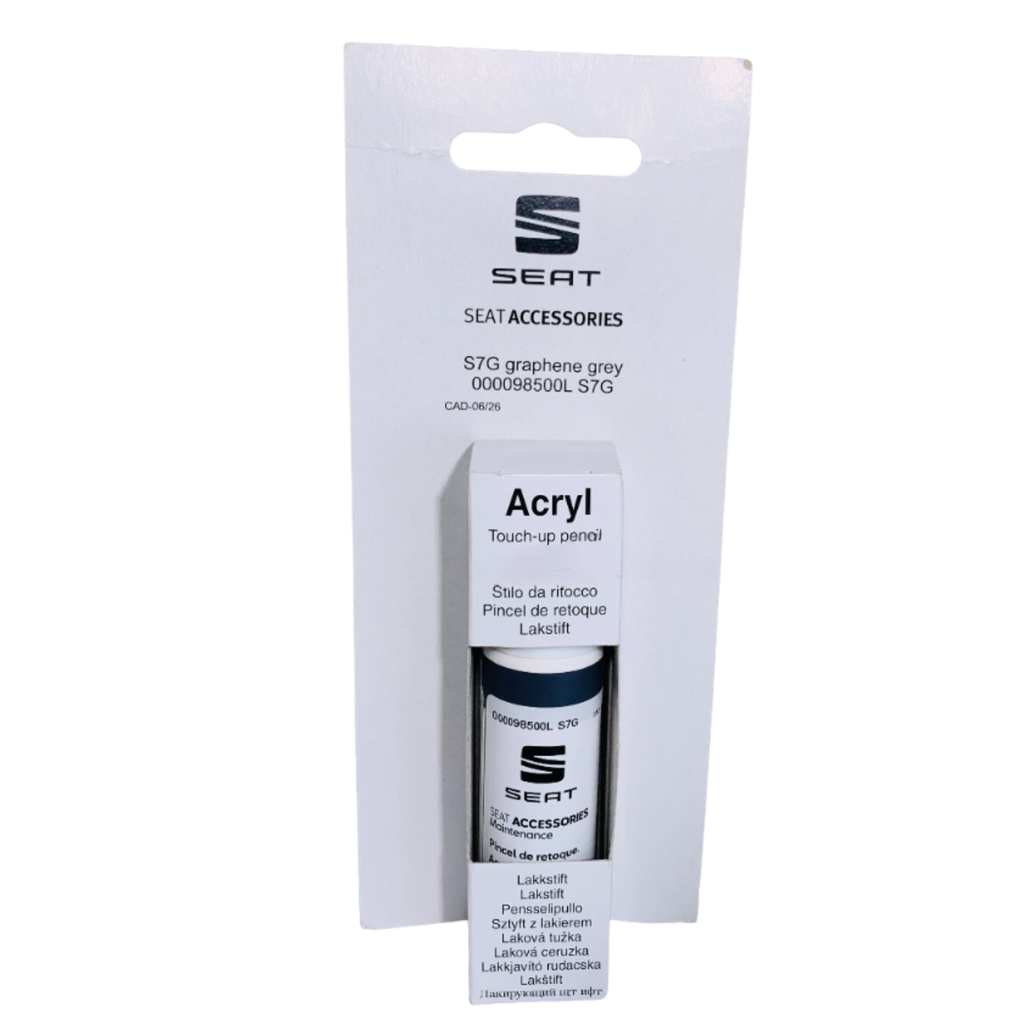 Pincel retoque SEAT S7G | Granitografito gris 9ml, original (000098500LS7G)