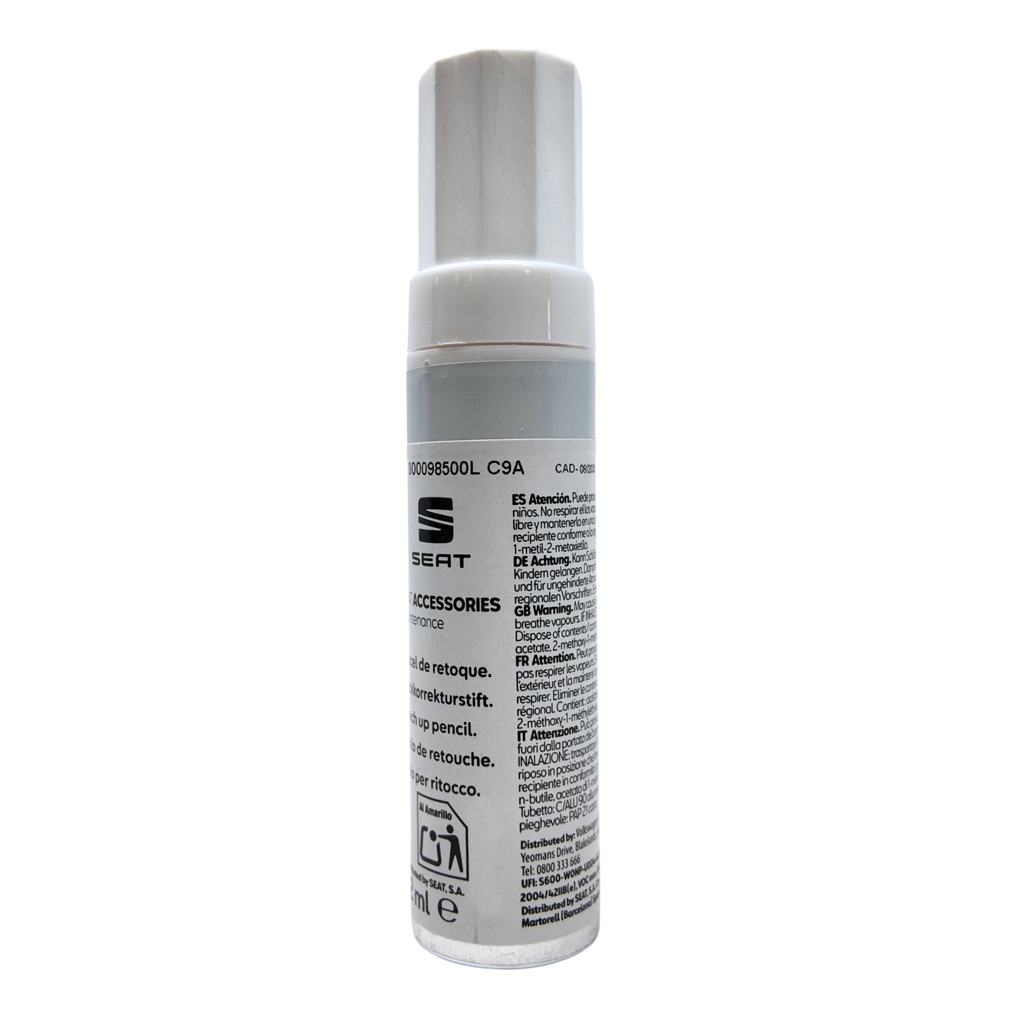 Pintura SEAT Pure White CA9 para arañazos