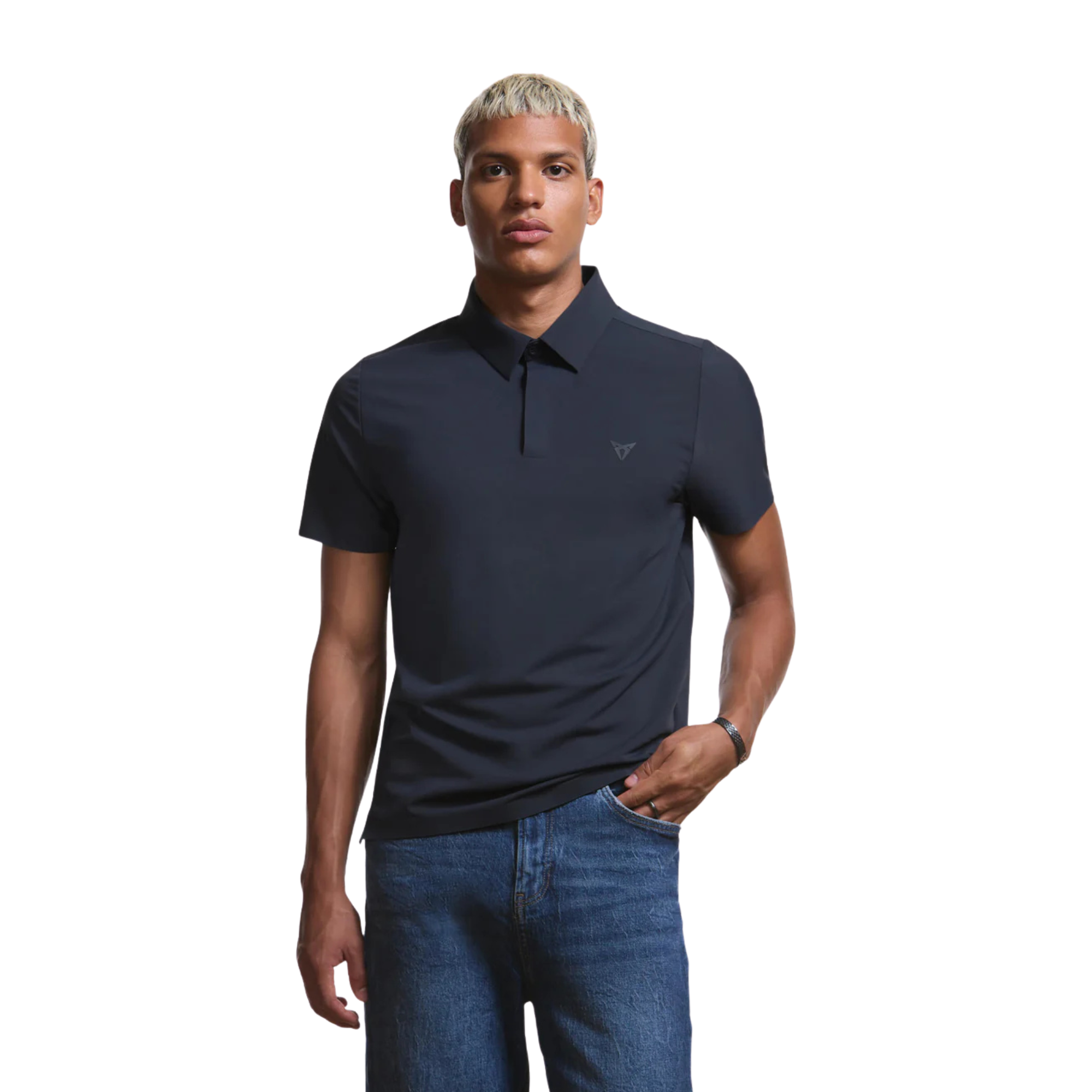 Polo técnico CUPRA | Hombre Azul Moonslate, manga corta