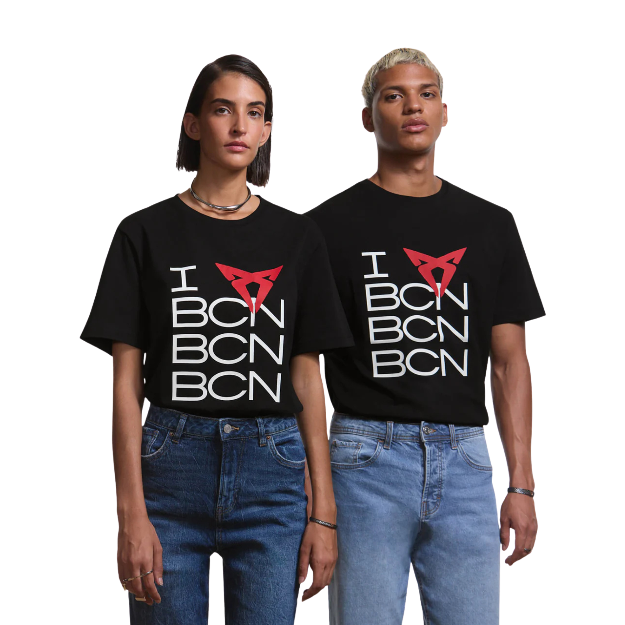 Camiseta CUPRA Love | Negro, algodón 100%, unisex, logo frontal