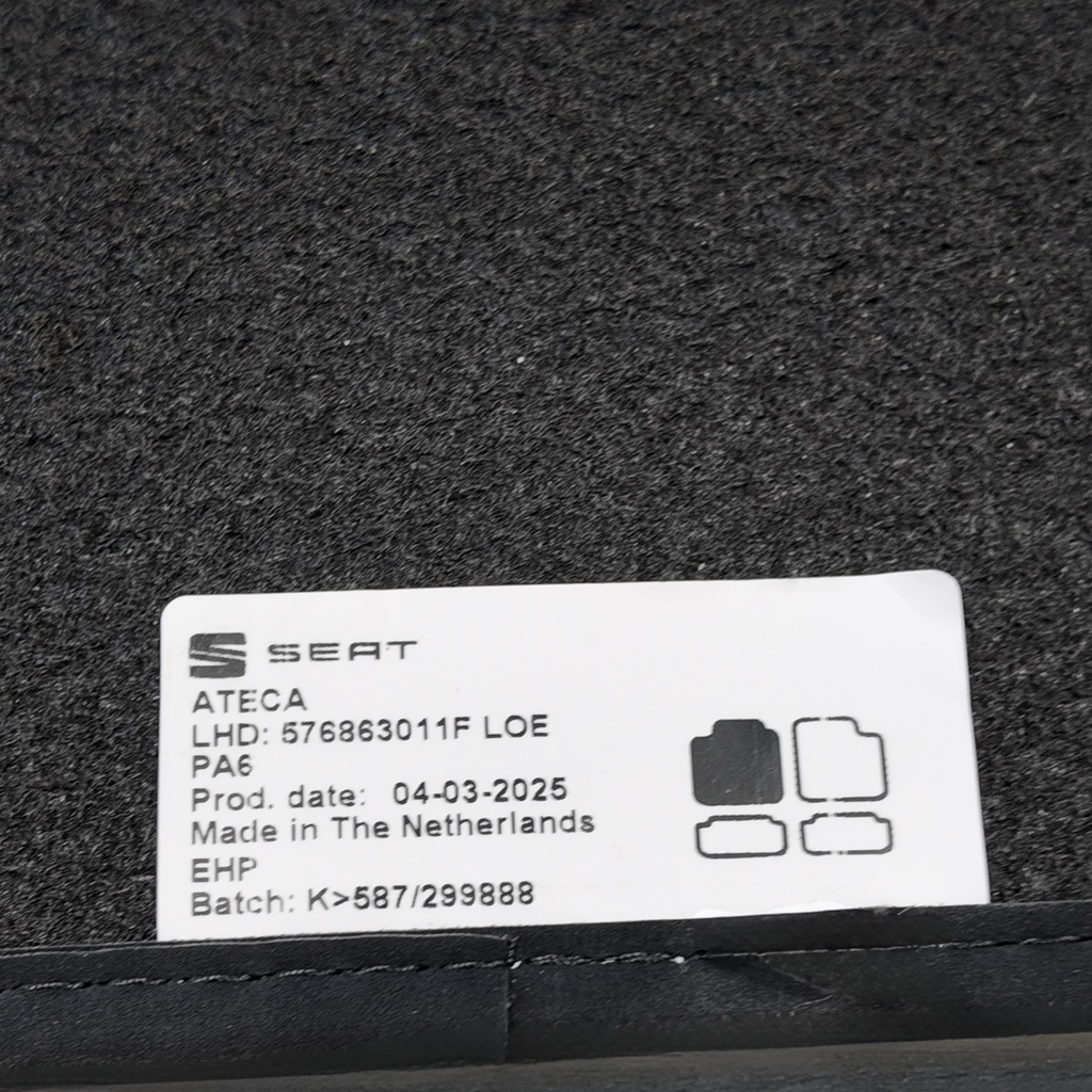 Puntos de anclaje originales de la alfombrilla para Seat Ateca.
