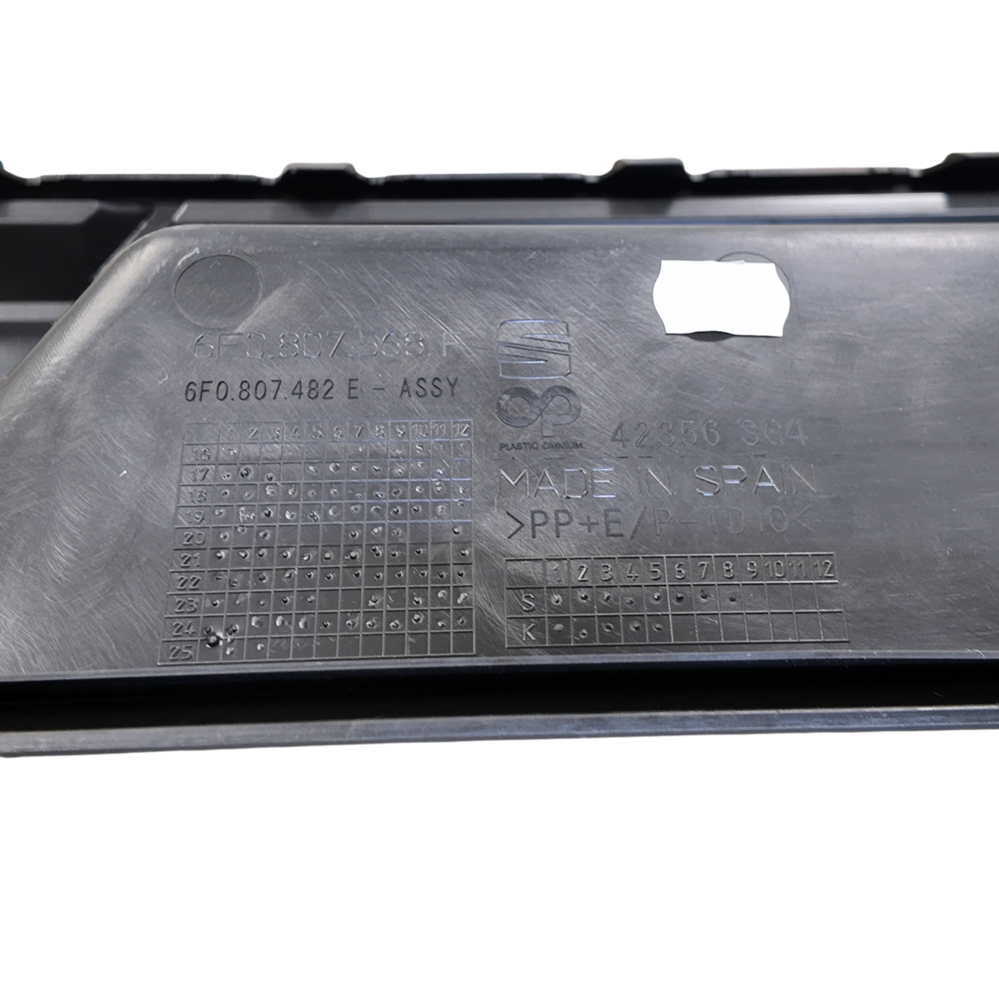 Spoiler trasero SEAT Ibiza FR dale un toque deportivo (6F0807482EYMS)
