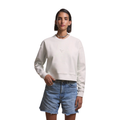 Sudadera cropped CUPRA | Mujer Beige Taiga, logo embossed, algodón orgánico 85%