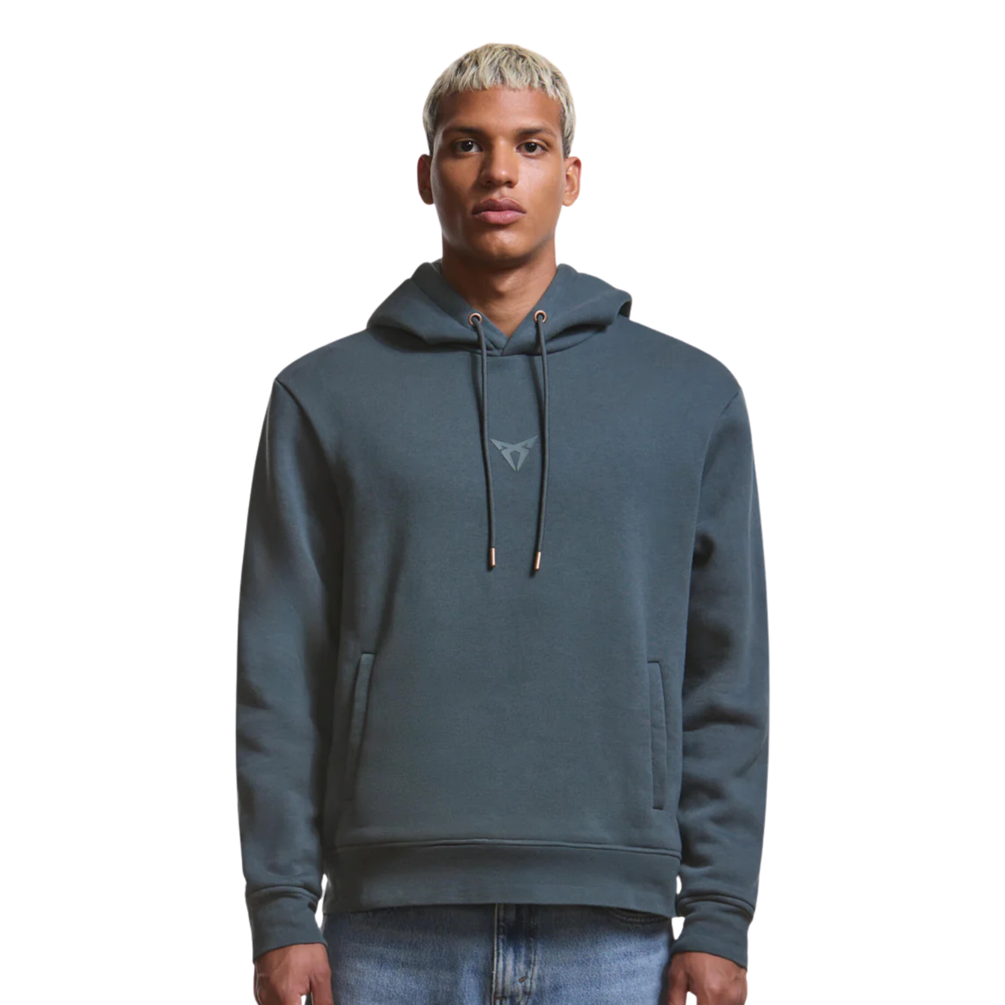 Sudadera con capucha CUPRA unisex Gris | Hoodie algodón orgánico tallas XS-XXL