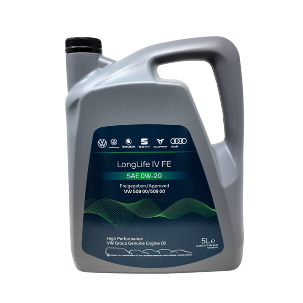 Aceite motor 0W20 Volkswagen 5L | VW 508.00/509.00, Long Life, grupo VAG (GS60577M4EUR)