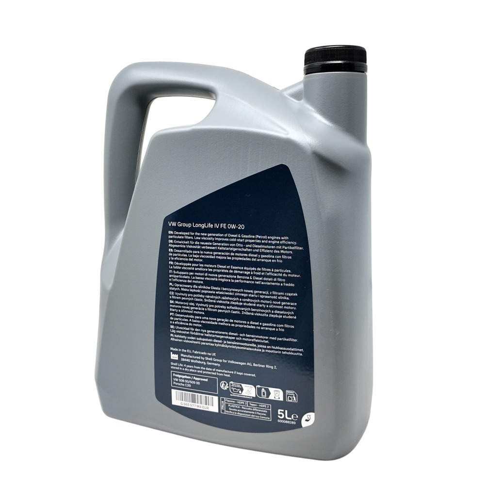Aceite motor 0W20 Volkswagen 5L | VW 508.00/509.00, Long Life, grupo VAG (GS60577M4EUR)