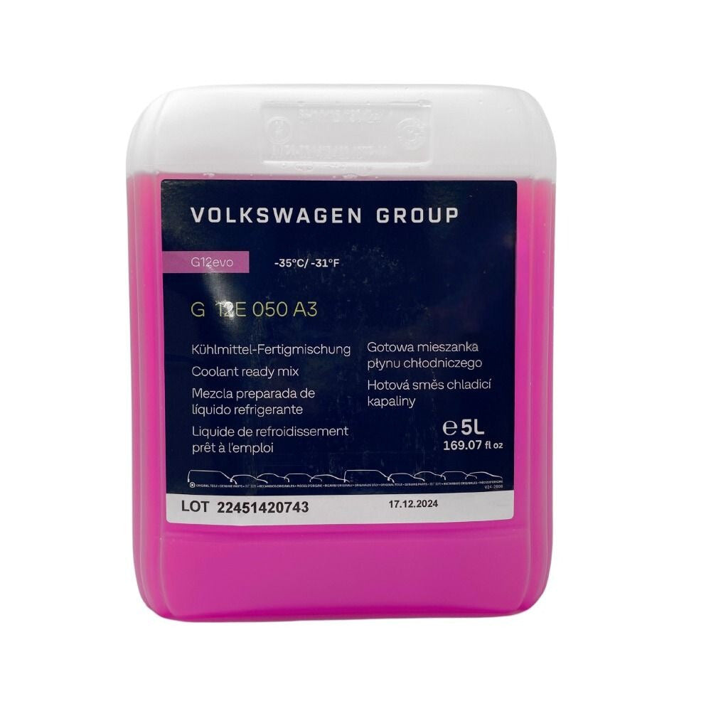 Anticongelante Refrigerante Evo original grupo volkswagen 5 Litros (G12E050A3)