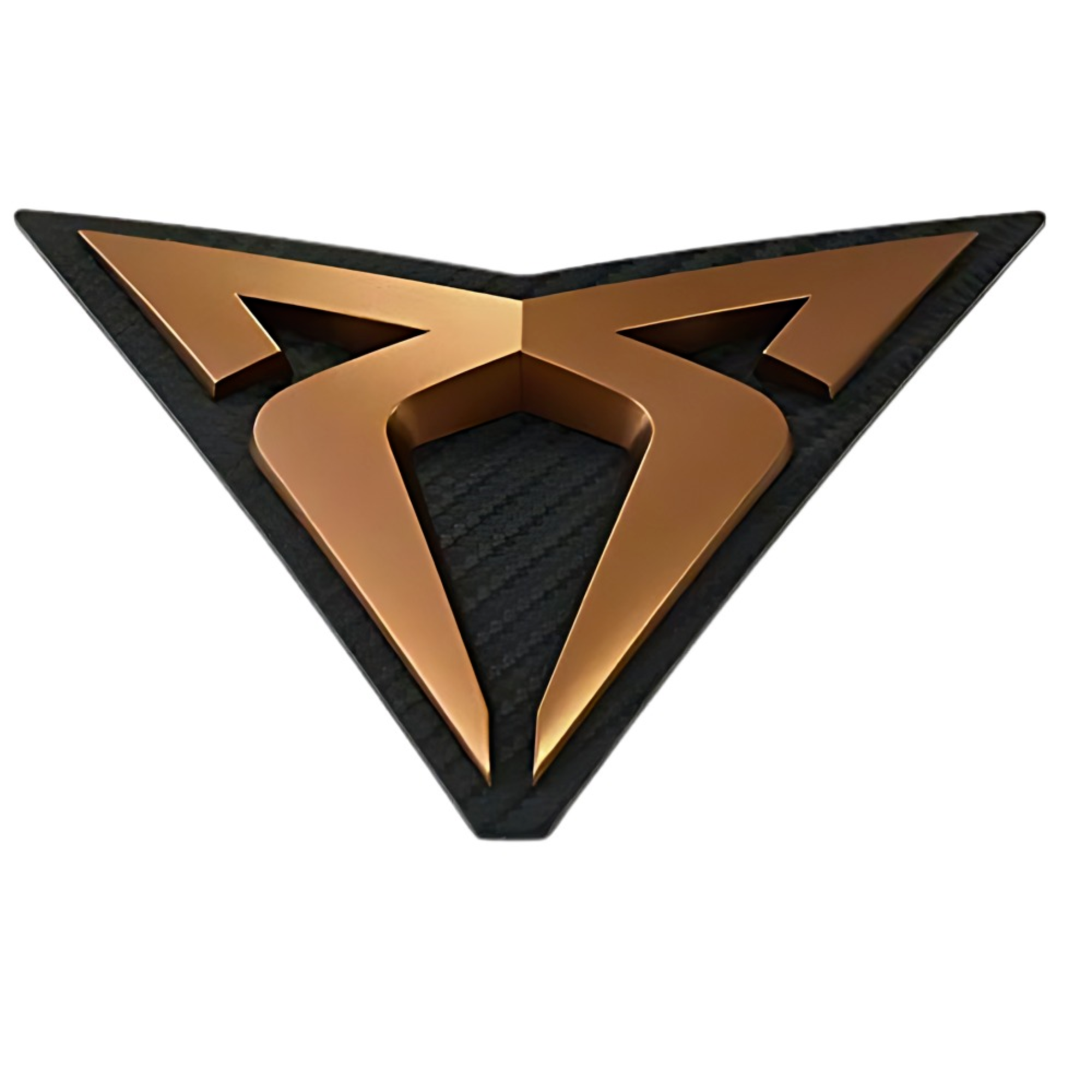 Emblema parrilla delantera CUPRA Ateca | Logo cobre y carbono, original (575853679JRZH)