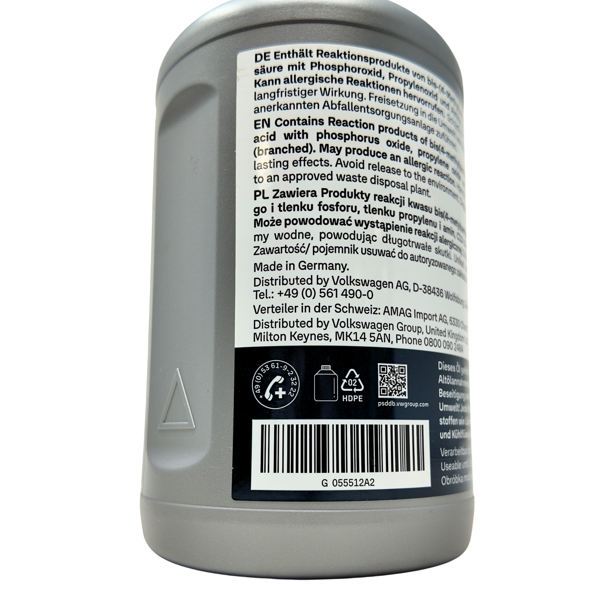 Aceite de transmisión Volkswagen | G055512A2, 1L, 75W-90, original VAG