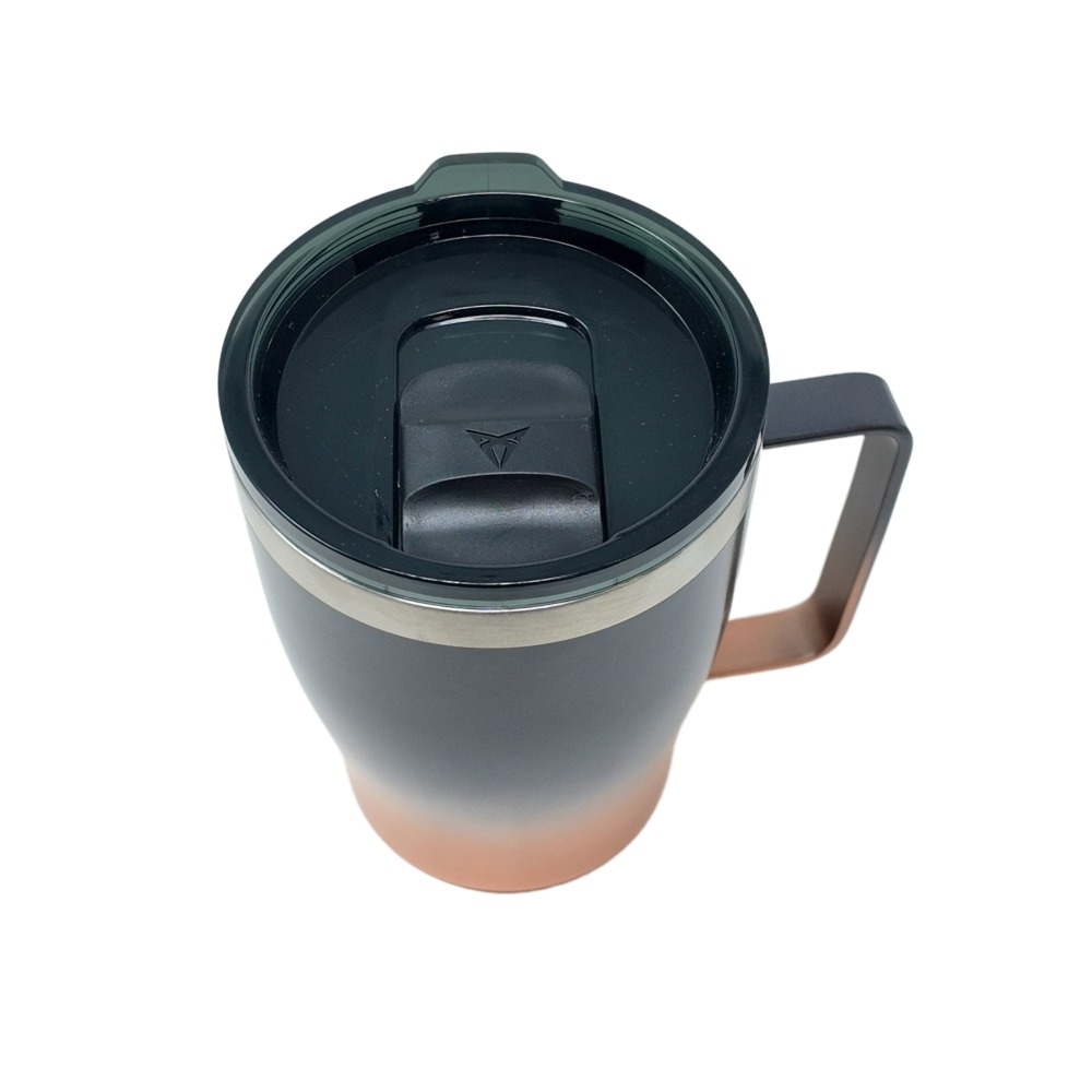 Taza térmica CUPRA | 300 ml, con asa, acero inoxidable, cierre magnético (6H1069604B)